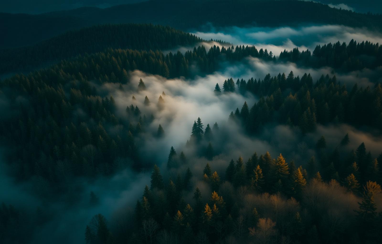 Hochsauerland Landschaft im Nebel